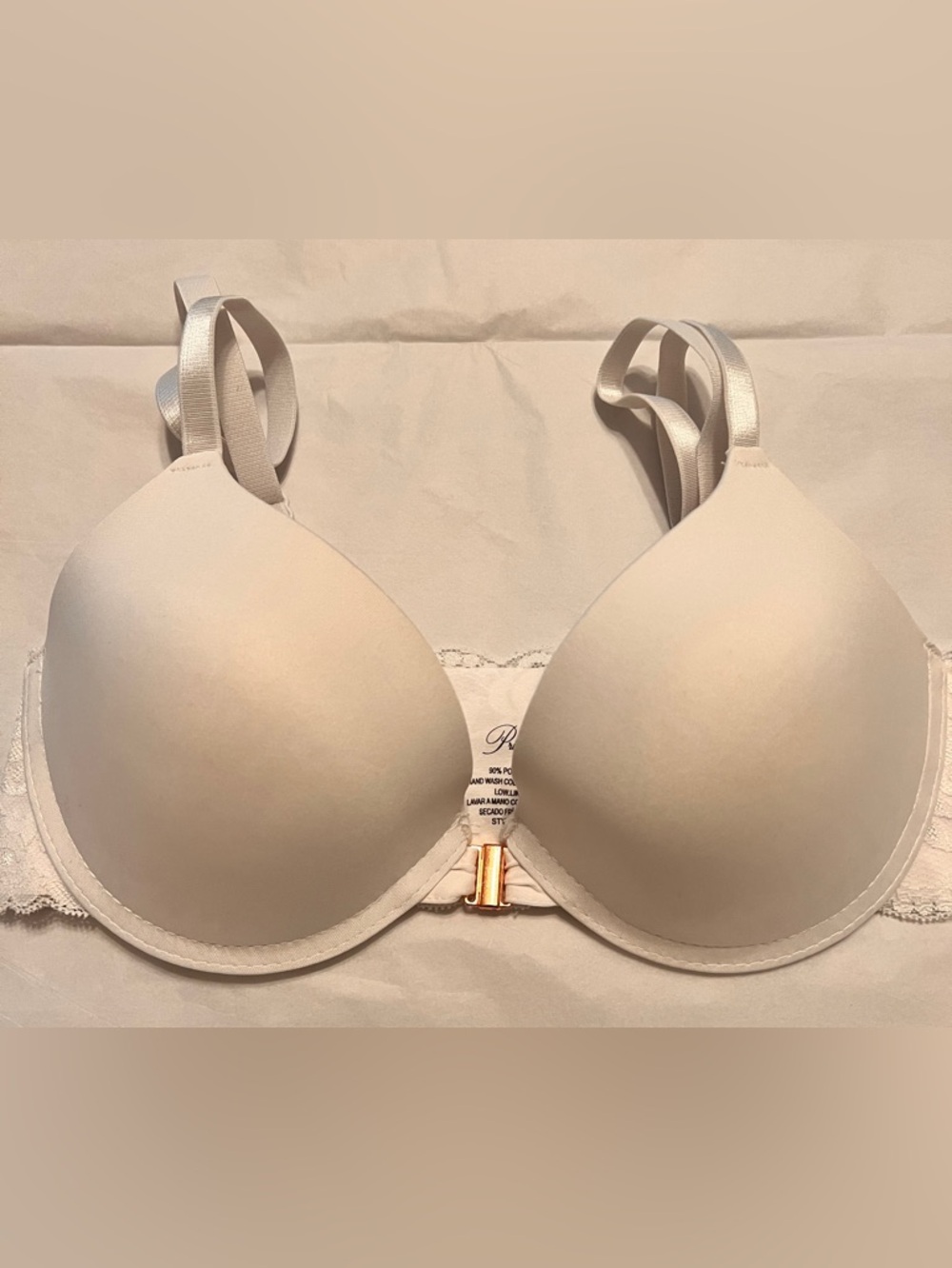 Prima Valentina White Front-Closure Bra